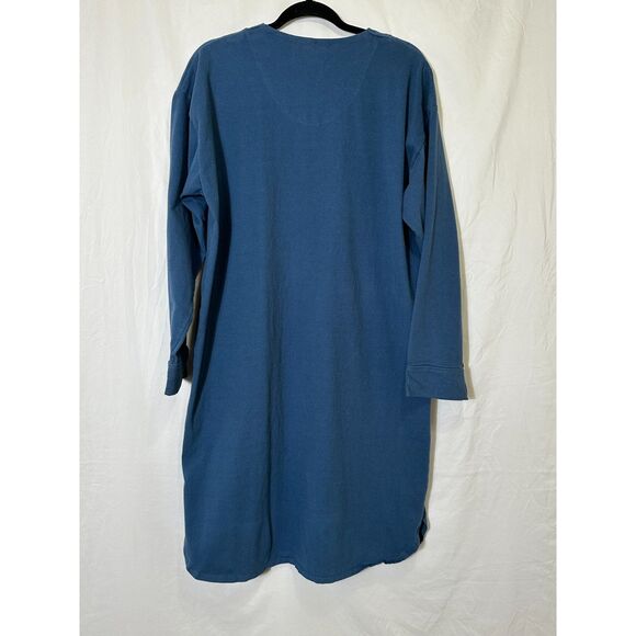 Big Dogs Women's NWOT Navy Blue Long Sleeve Sleep Shirt "Big Dog Mom" Size S/M - Picture 3 of 3